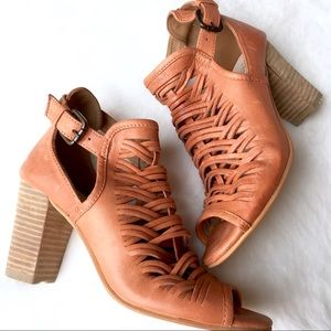 Real Leather Heeled Sandals